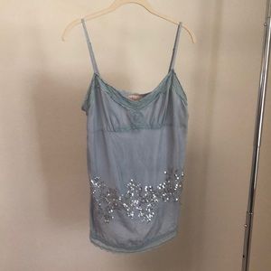 Silky sequined camisole top